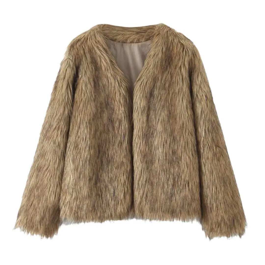 Women's High-grade Fashionable All-match Western Fur Coat