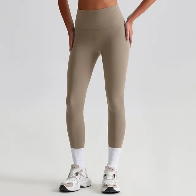 Women's High Waist Hip Lift Tight Stretch Feet Exercise Workout Pants 2186 Sand Color - Shop at LoveMi