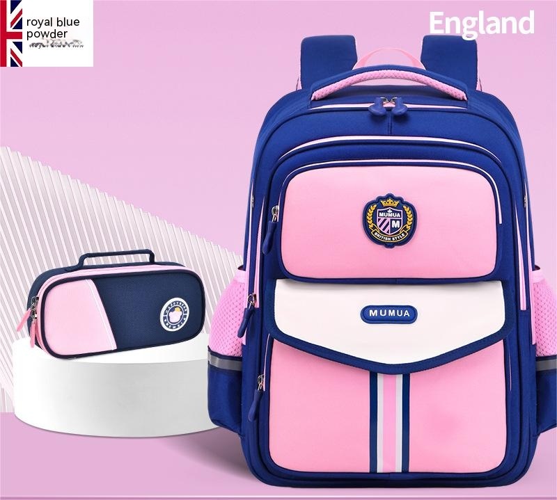 Primary School Student Waterproof Spine Protection Waist Support Large Capacity Backpack Oxford Cloth For Boys And Girls - Image 19