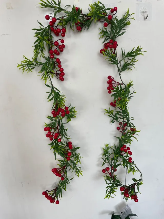 Led Christmas Lighting Chain Pine Needle Decorative Copper Wire Lights Show Window Decoration Holiday Lights Without Snow Rattan - Shop at LoveMi