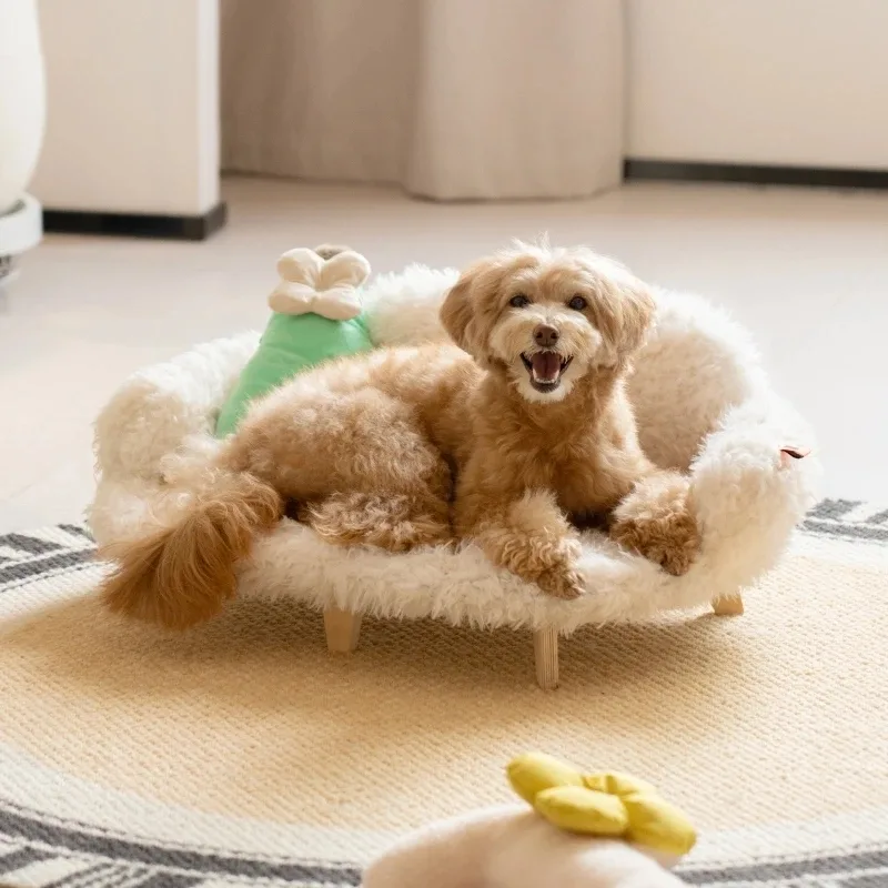 Wooden Pet Bed Kennel Dogs and Cats Bed Luxury