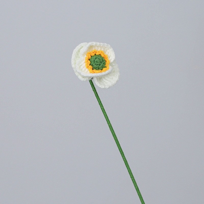 Hand-knitted Finished Yarn Bouquet Of Knitted Artificial Flowers 97