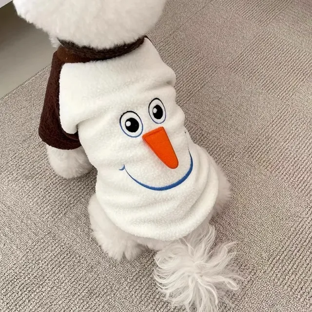 Christmas Funny Transformation Snowman Dog Hoodie Brown Snowman - Shop at LoveMi