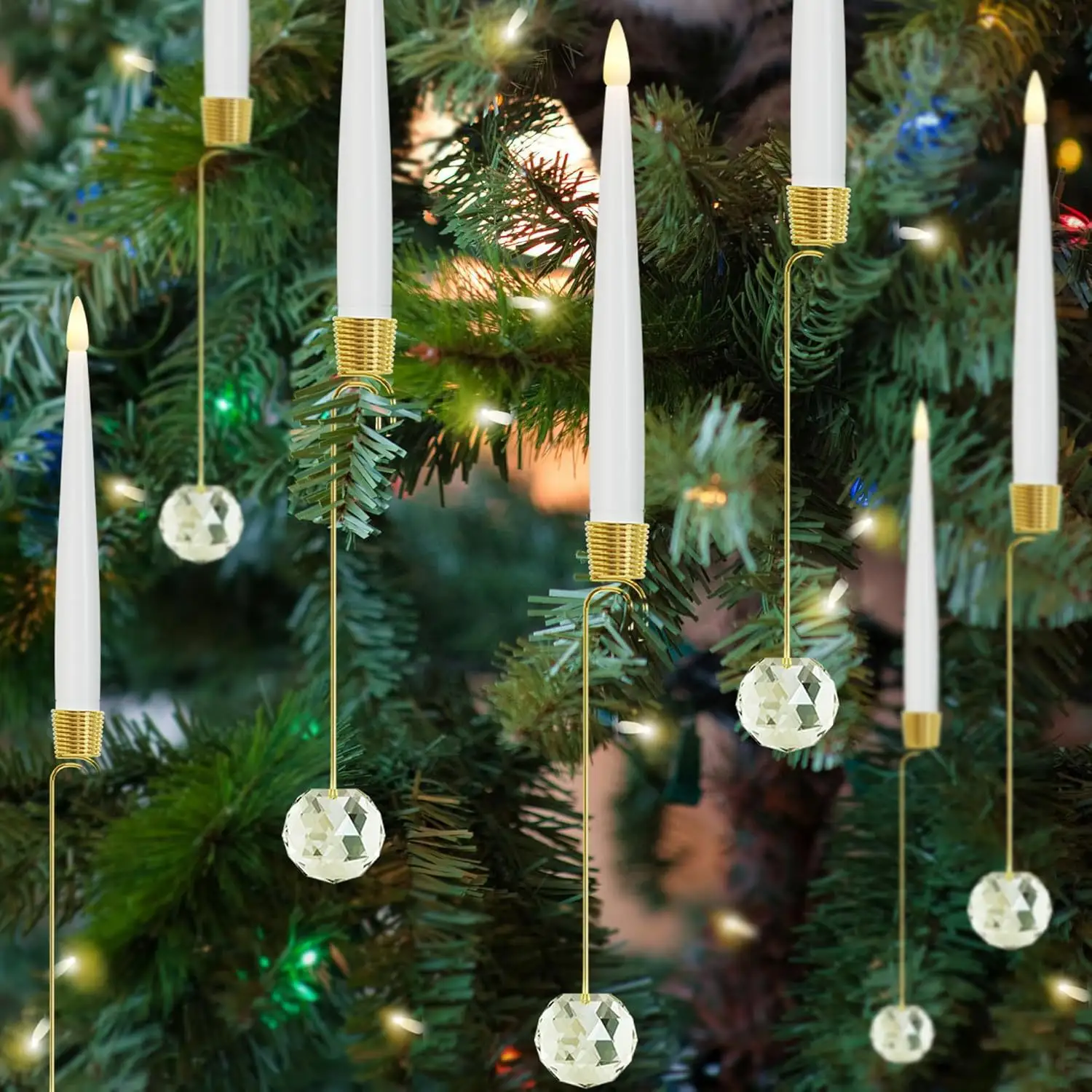 Christmas Candle LED Indoor Holiday Tree Ornaments