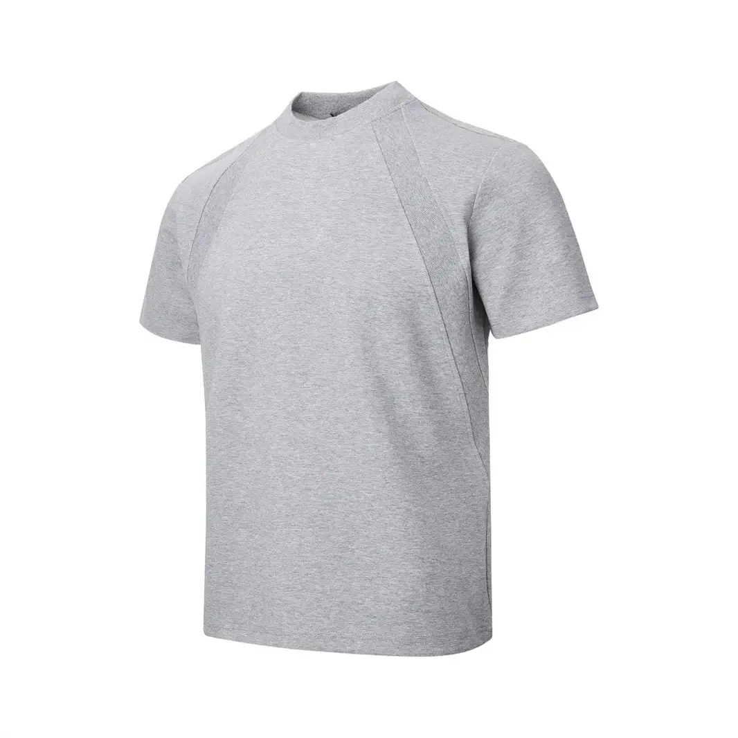 Air Layer Stitching Short Sleeve Top