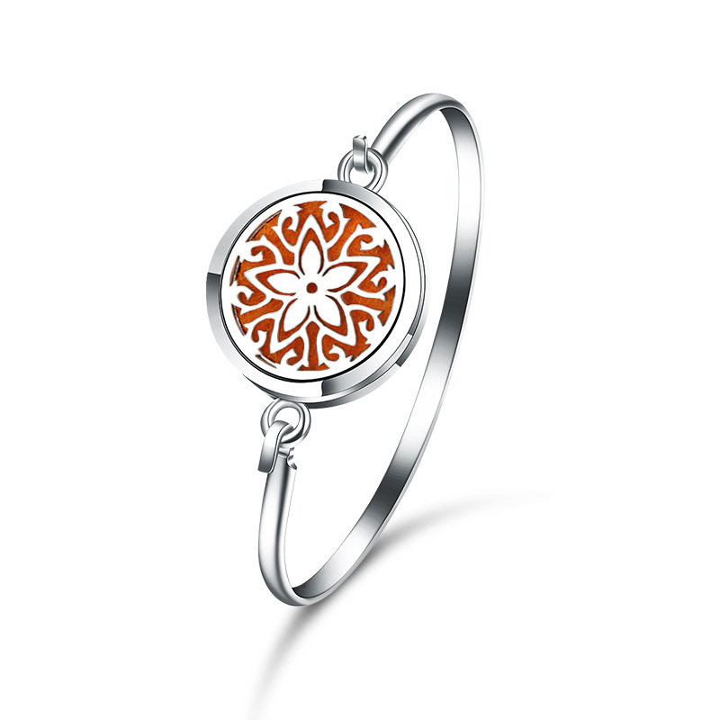 Special-interest Design Stainless Steel Aromatherapy Bracelet Multiple Patterns High Quality Essential Oil Diffuser
