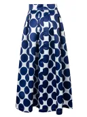 Blue Round White Background