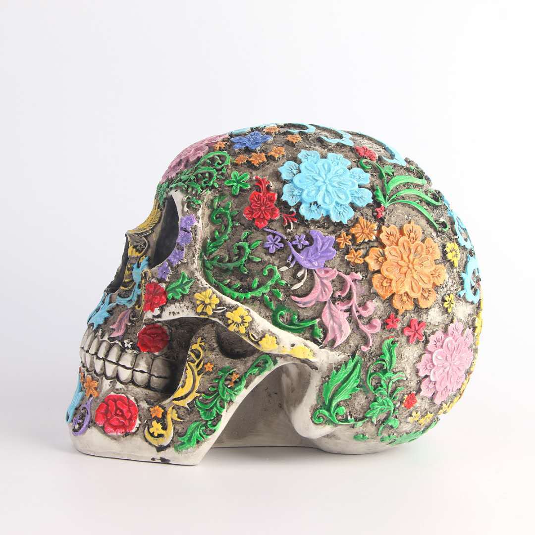 Halloween gift human skull model bar cafe decoration