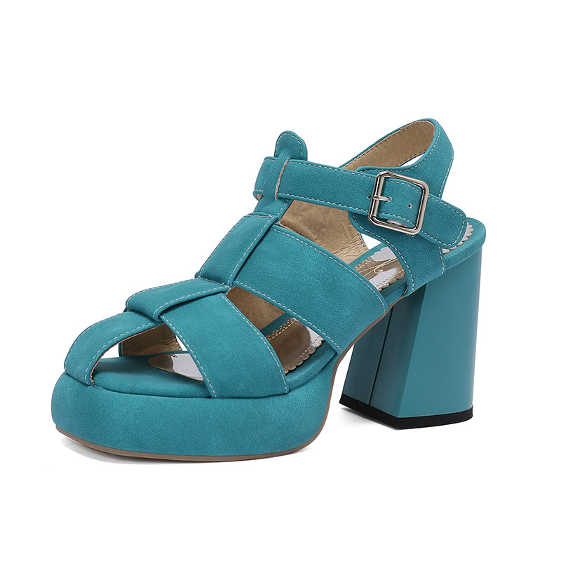 Faux Suede Platform Sandals, picture 7 of 8