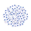Blue Against White Background