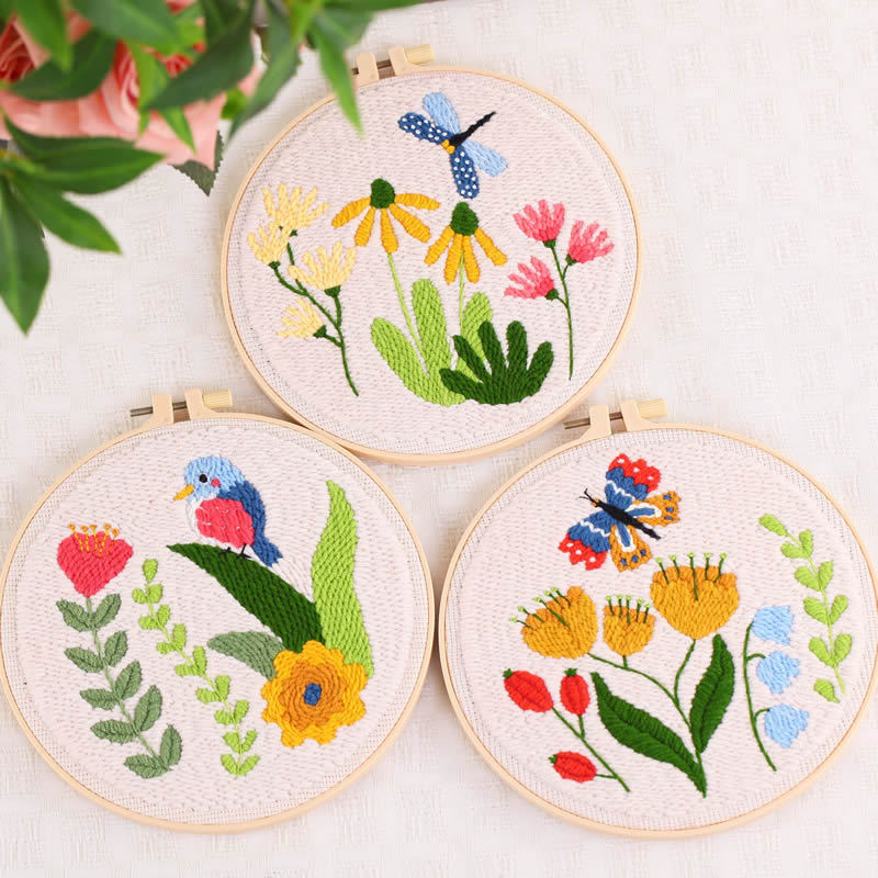 Handmade Embroidery Diy Poke Embroidery Material Package — image 1