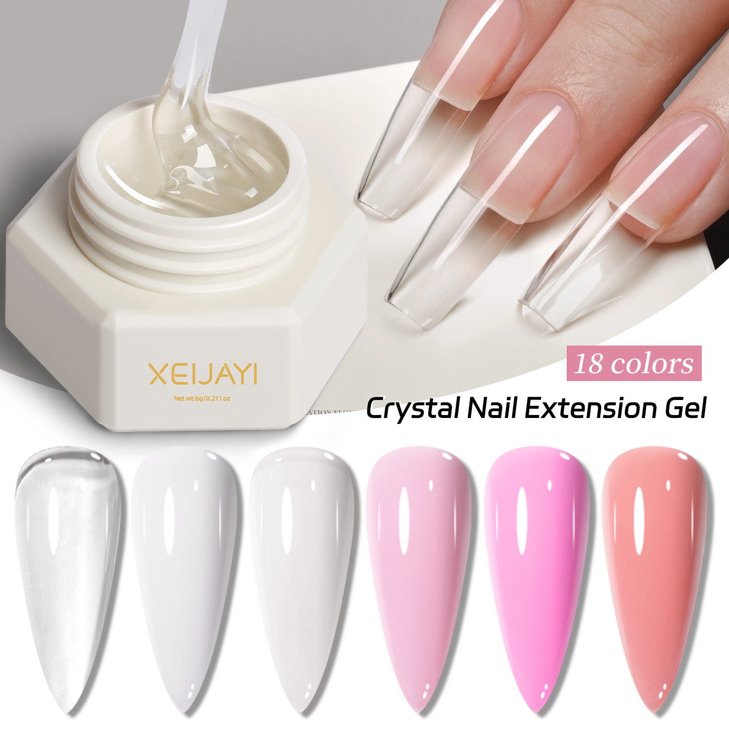 New Canned Nail Extension Gel, Solid Sculpting - imagen 1