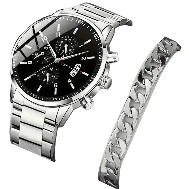 Fashion Temperament Men's Steel Strap Watch