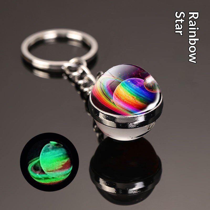 Cosmic Starry Sky Crystal Ball Keychain