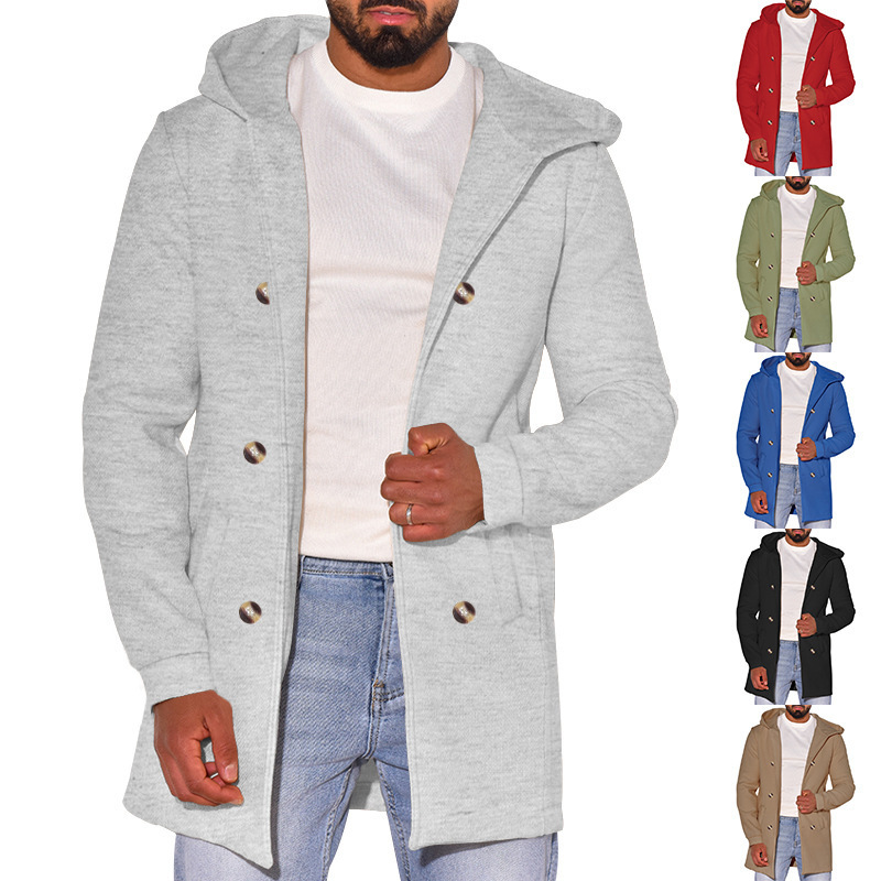 Versatile Wool Coat Mens Trench Coat