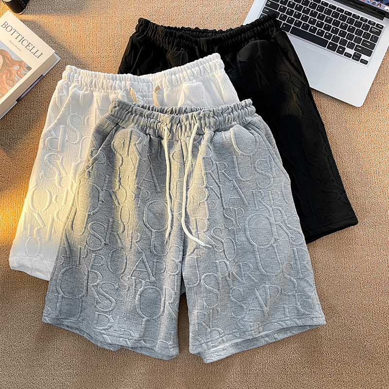 Summer Waffle-knit Shorts For Men Niche And Stylish Casual Wear