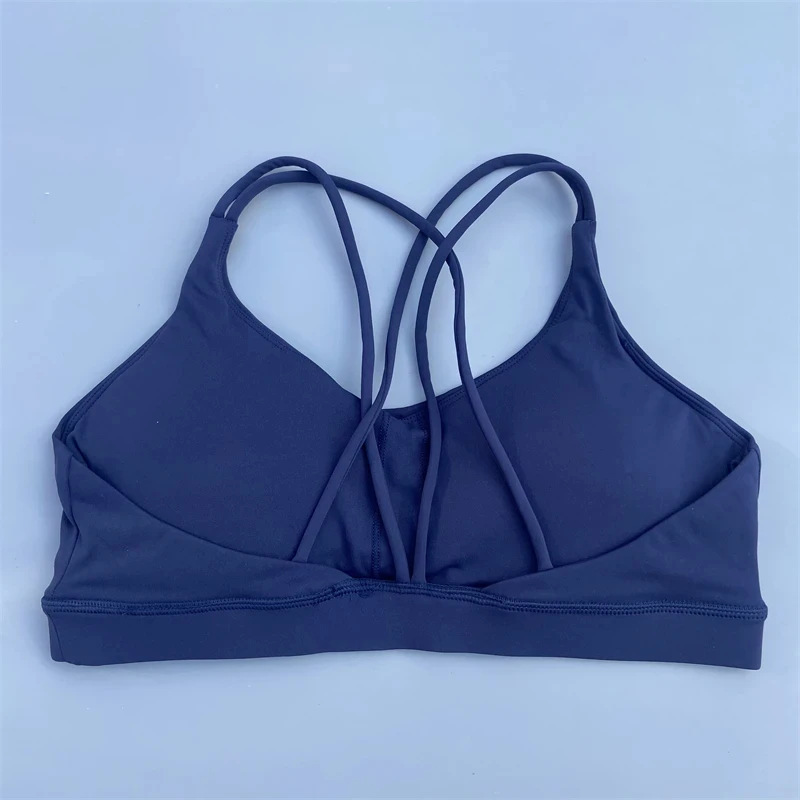 Title 11, Solid Color Nude Feel High Strength Workout Bra...