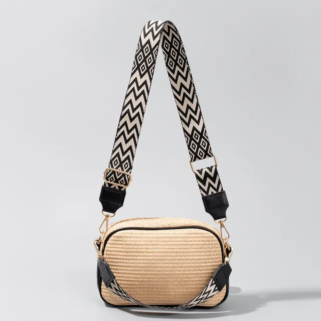 One shoulder Commuter Special interest Design High Sense Straw Woven Bag Oy230032 23×7×15Cm - Shop at LoveMi