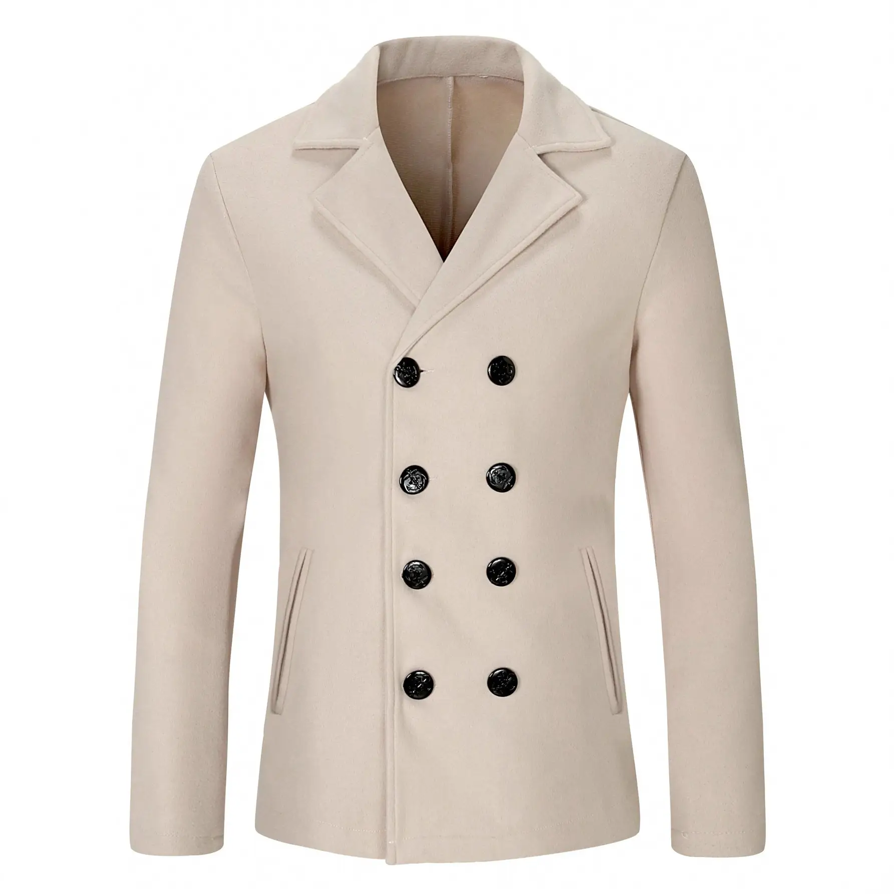 Casual Business Men's Wool Coatovercoat