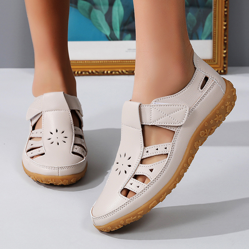 Women's Beach Sandals Hollowed Fashion Flat - Picture 3 of 6