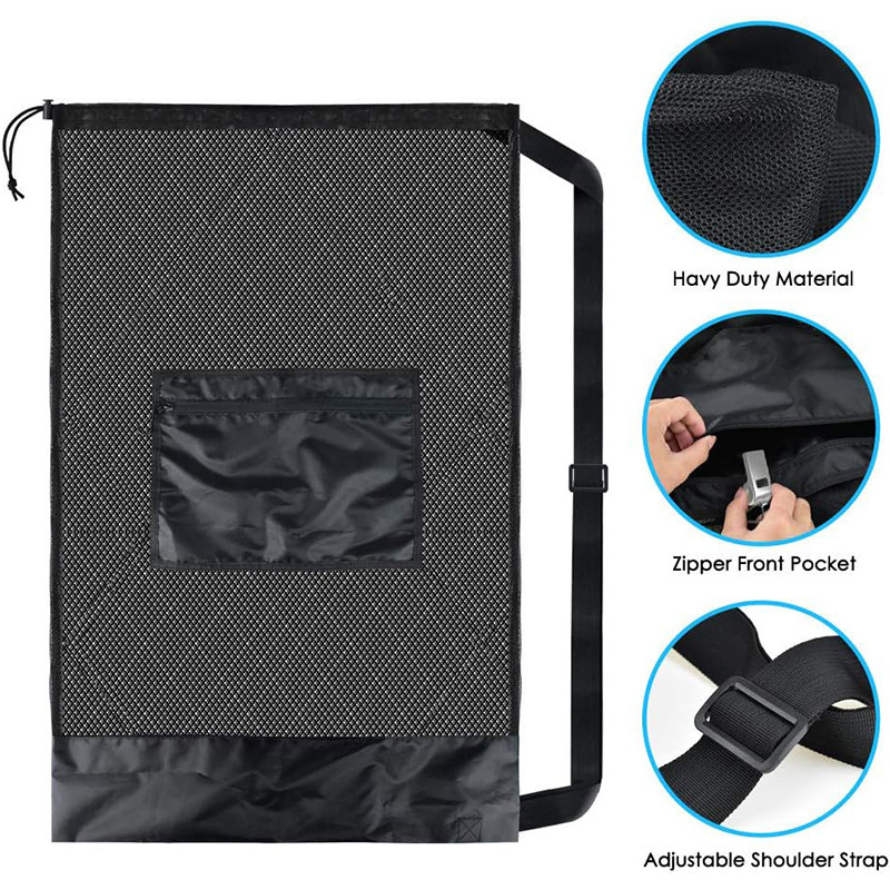 Heavy Mesh Basketball Football Volleyball Rugby Ball Net Pocket Ball Bag Buggy Bag source detail image 2