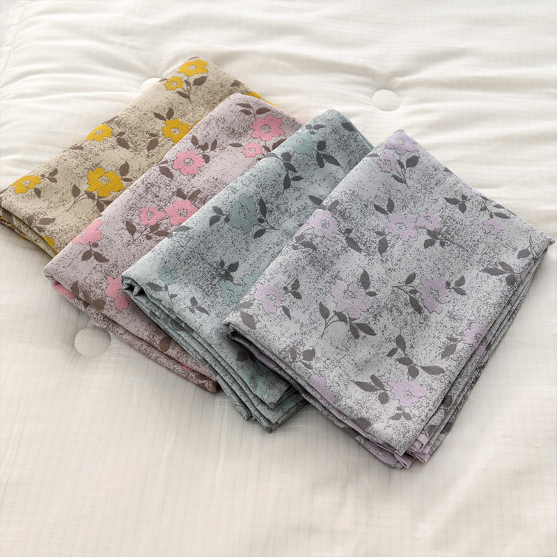 Summer Cooling Quilt Air-conditioning Throw Blanket Lyocell Tencel Floral Bed Sheet Cool-to-the-touch