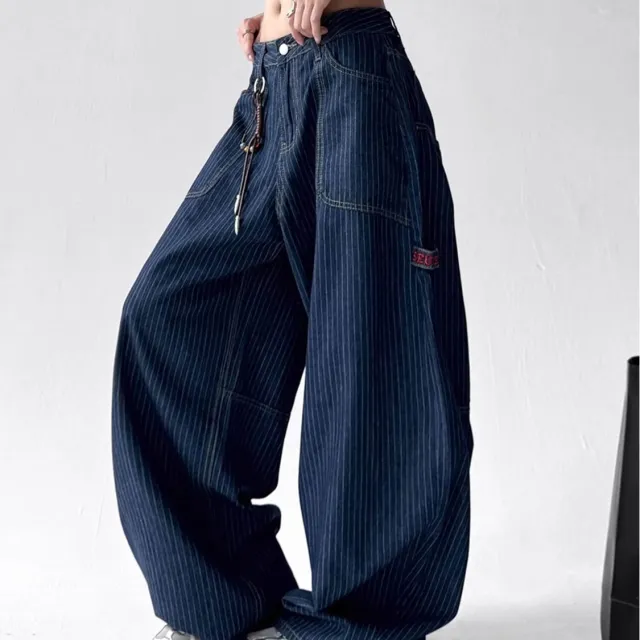 Spring And Autumn High Waist Loose And Slimming Drooping Straight Mop Pants - Shop at LoveMi