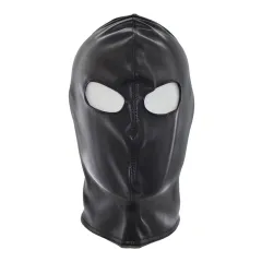 Black Pu Eye-exposed Rope Hood Bar Ball Party Performance Mask - Black - View 1