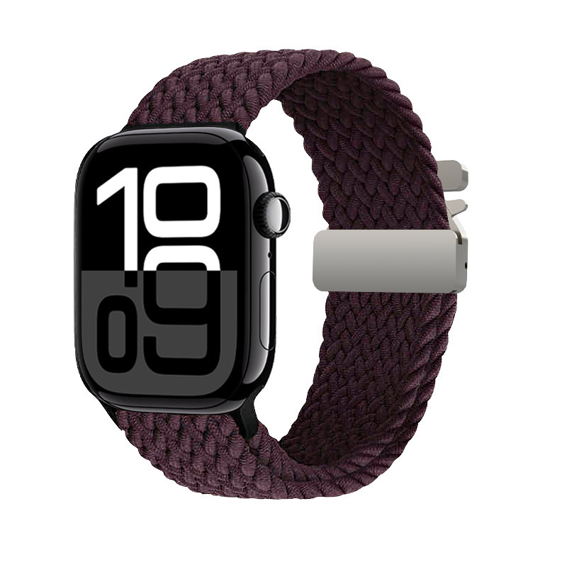 Parachute-buckle Braided Nylon Loop Watch Strap