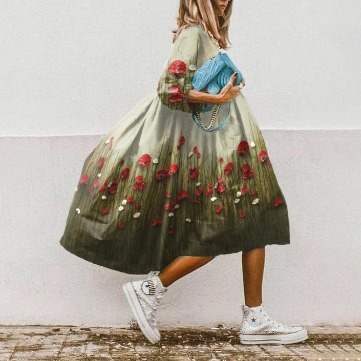 Loose-fitting Womens Dresses From Europe And The US