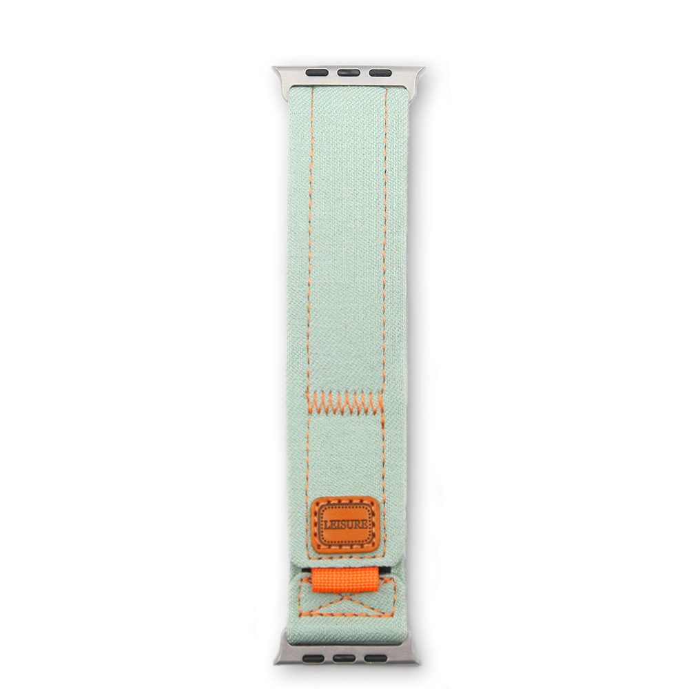 Denim One piece Woven Watch Band Green - Shop at LoveMi