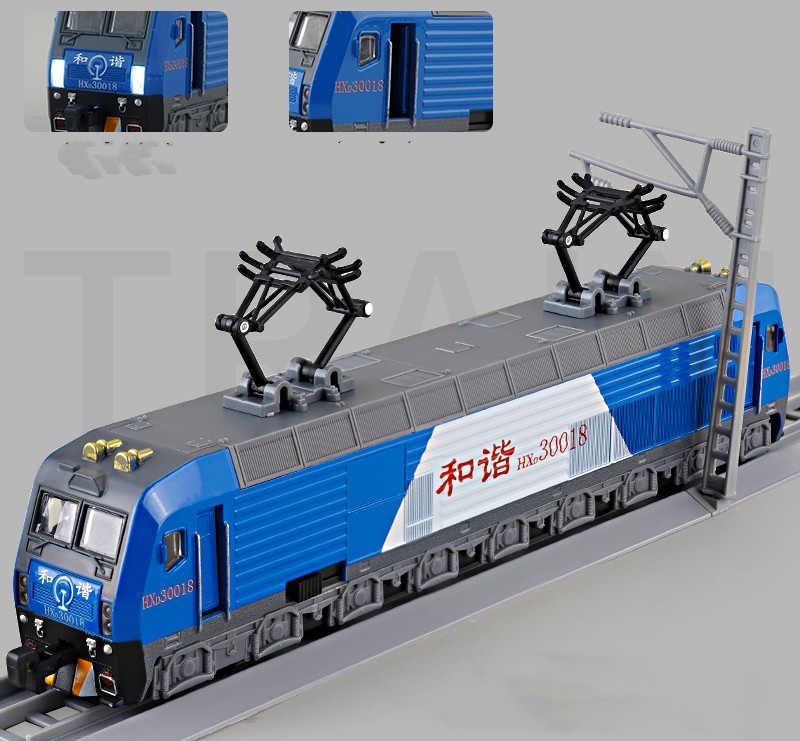 Locomotive Blue And Track