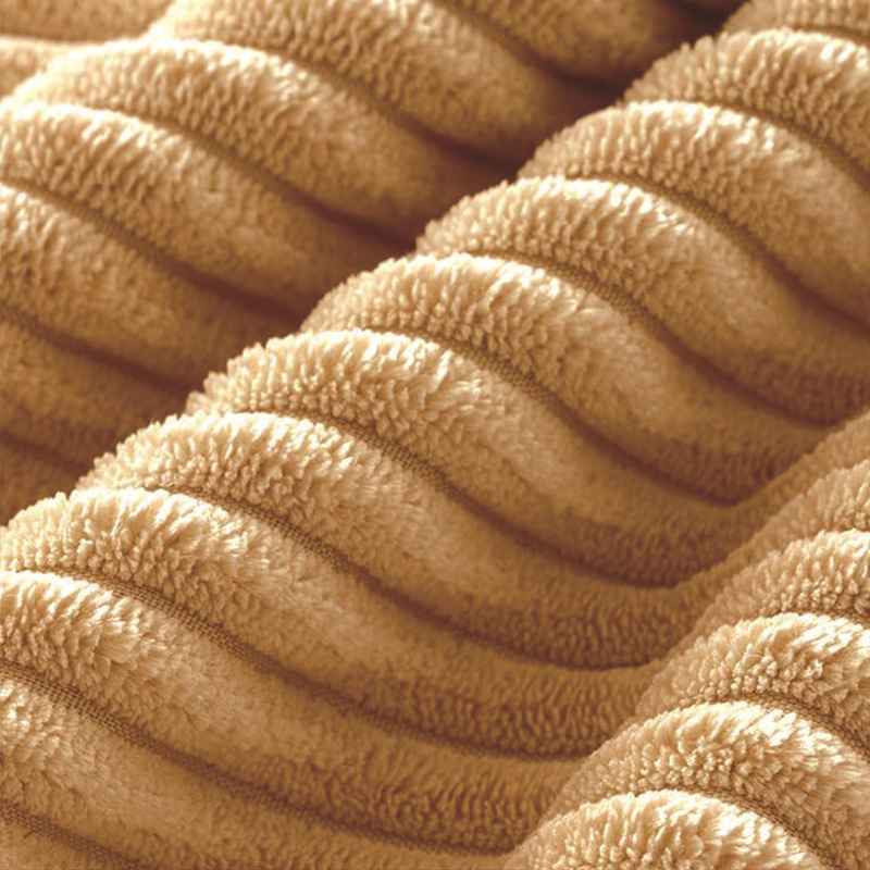 Home Solid Color Corduroy Bohemian Gradient Decorative Pillow Cover