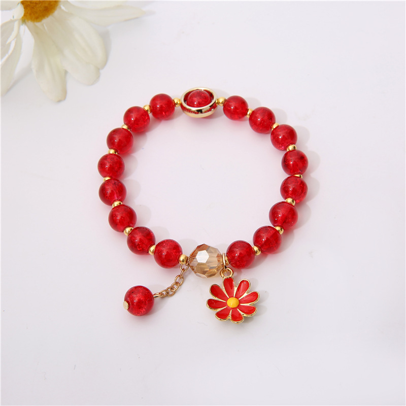 Crystal String Beads Bracelet SUNFLOWER Ins Bracelet