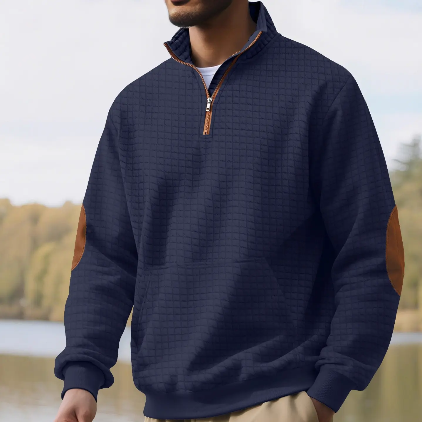 Mens Casual Long-sleeve Hoodie