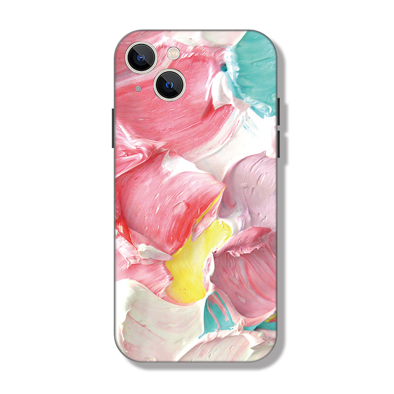 Oil Painting Flowers Phone Case Liquid Protection - Image 2