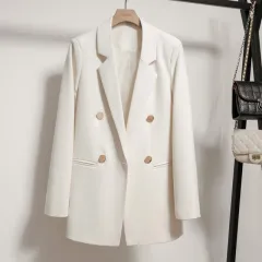 Niche High-grade Fried Street Casual Small Suit Top - White - View 1