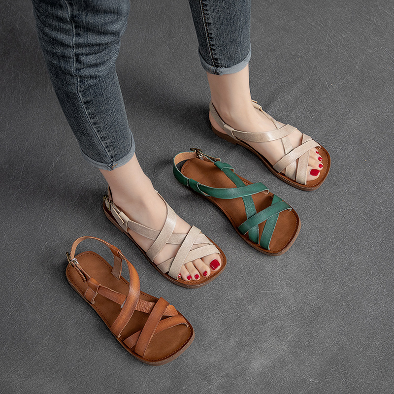 Womens Flat Comfortable Open-toe Breathable Sandals