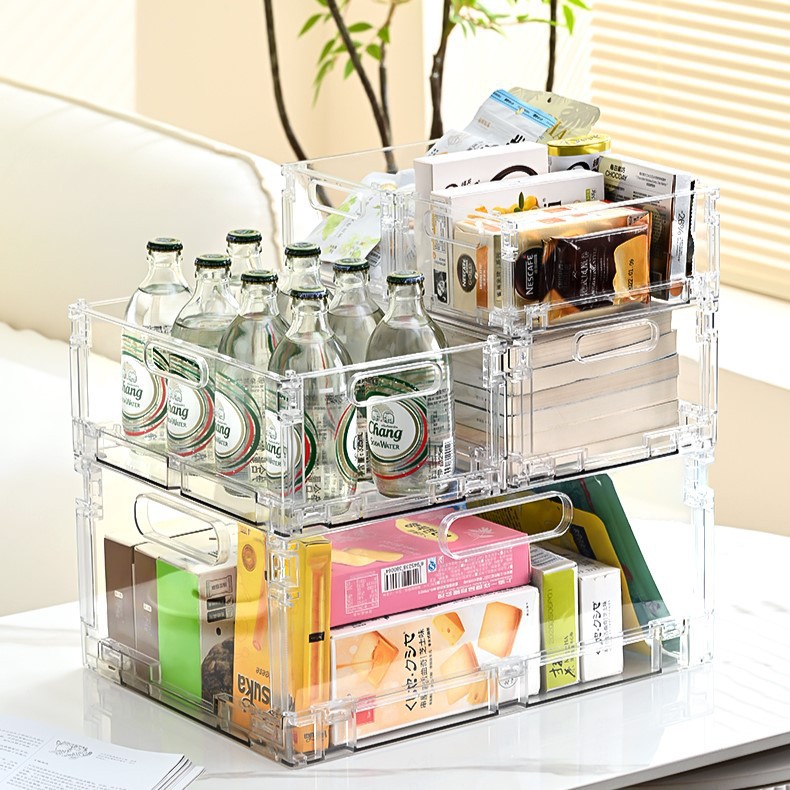Transparent Light-luxury Folding Storage Box