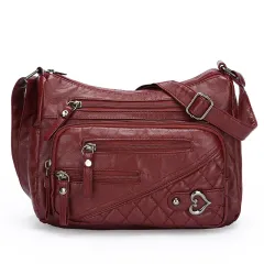 Casual Fashion Women's Shoulder Messenger Bag - Red - View 1