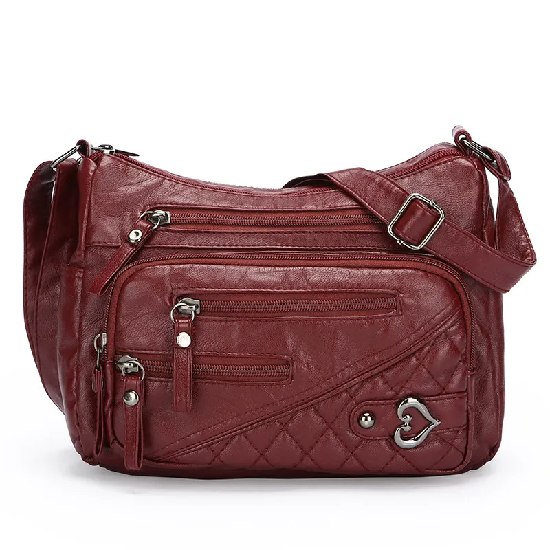 Casual Fashion Women's Shoulder Messenger Bag - Red