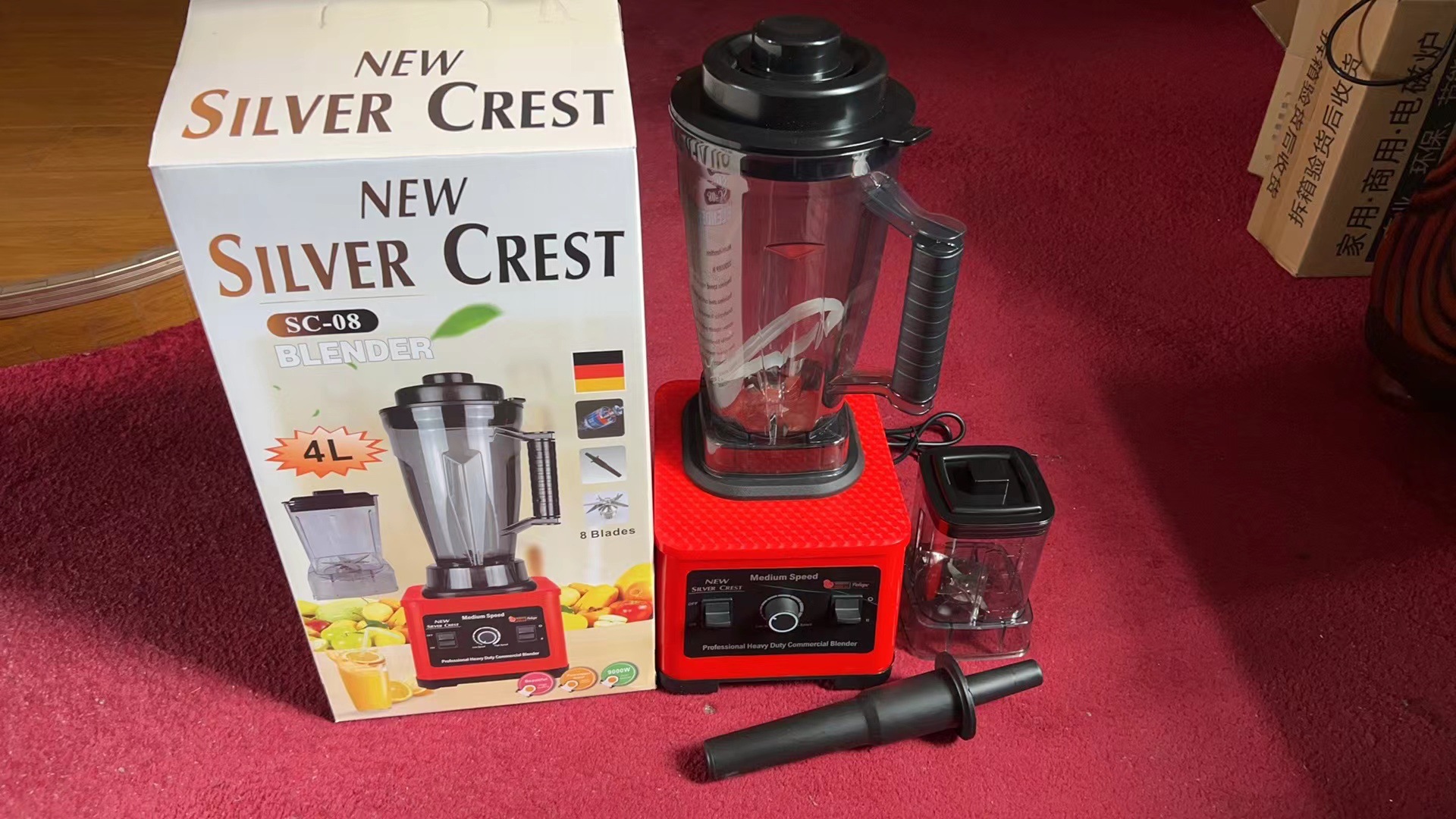 4L Large-Capacity Multi-Function High-Speed Blender Food Processor