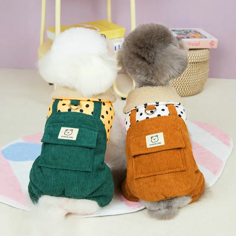 Pet Clothes Four-legged Cotton-padded Go Out