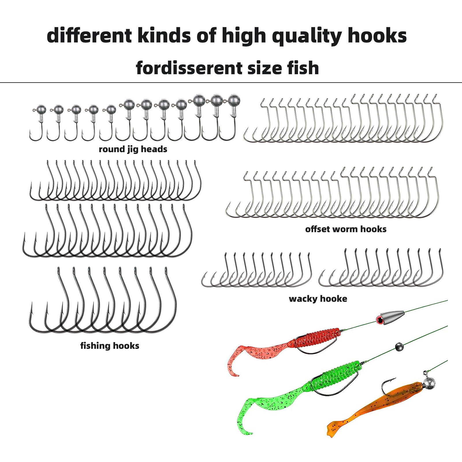 Title 2, Fishing Hook Sinker Sea Fishing Fishing Gear Bl...