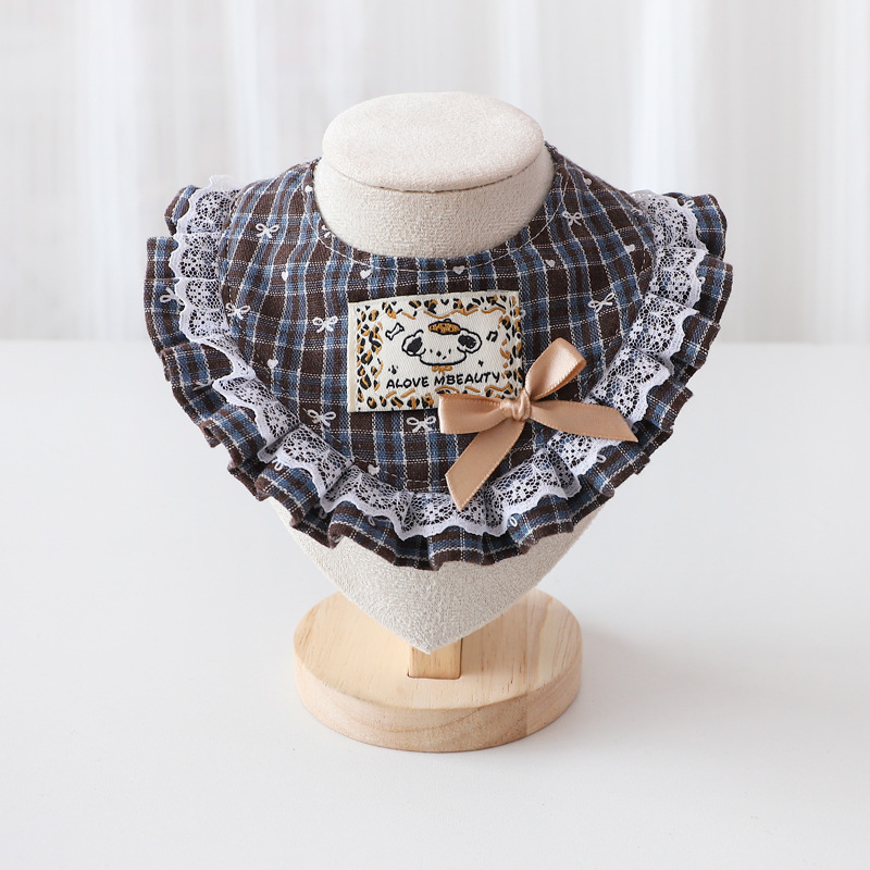 Leopard Bow Pet Scarf