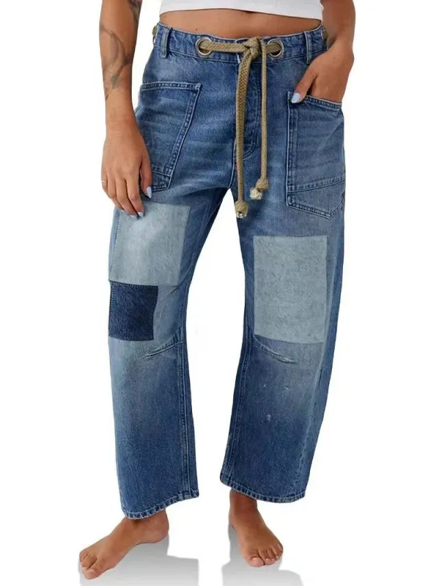 Jeans Loose Straight Loose Fashion Brand Blue - Shop at LoveMi