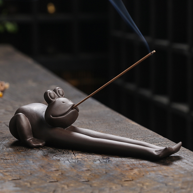 Creative Frog Rabbit Kangaroo Kitten Incense Burner Incense Holder Incense Burner - Image 5