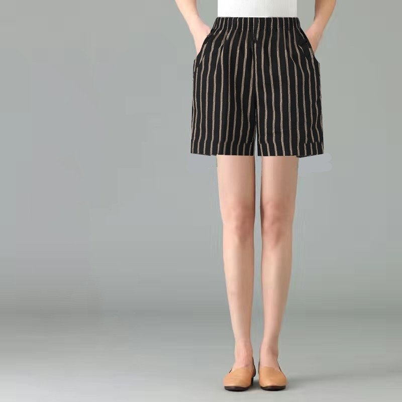 Black Stripe Shorts