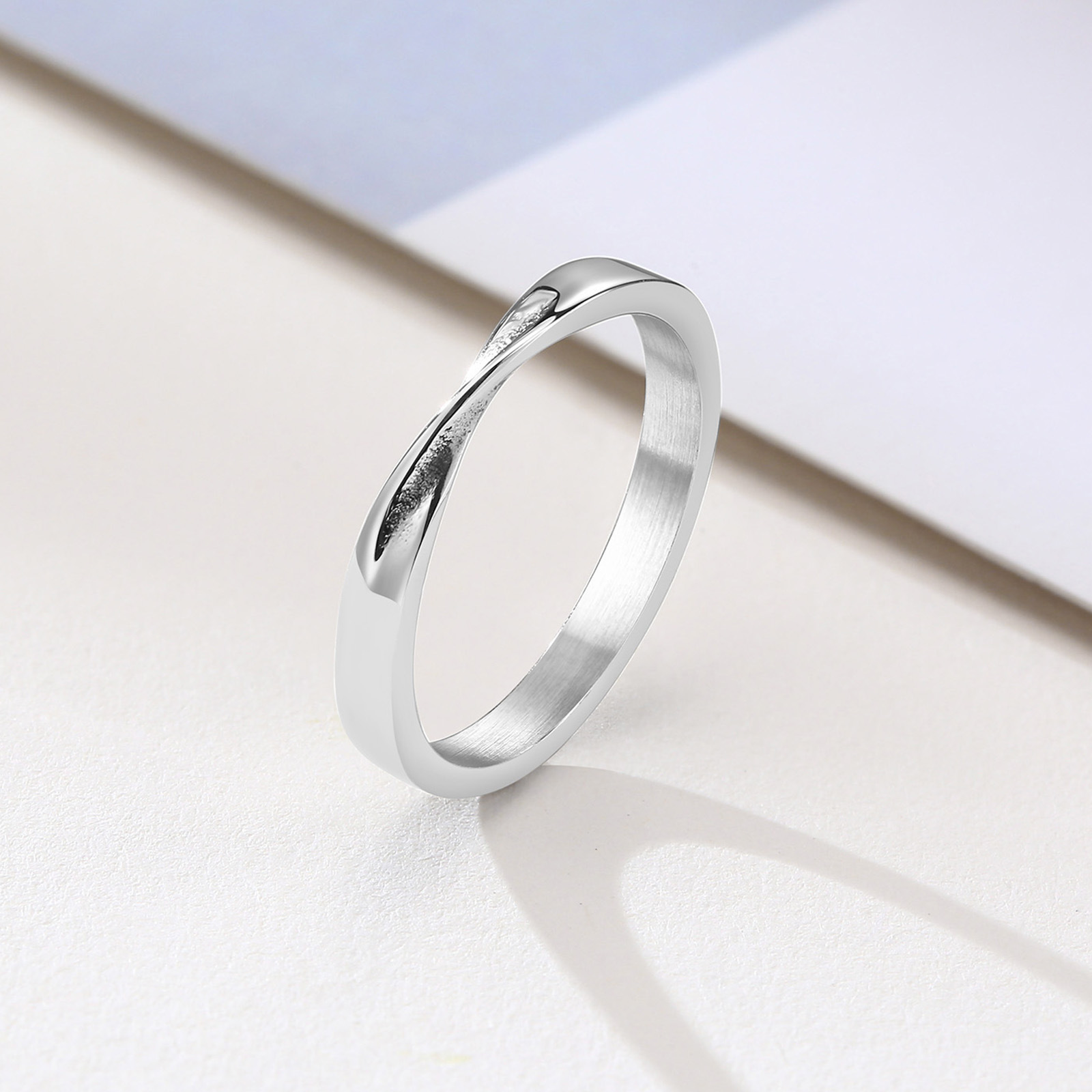 Jewelry Simple Bracelet Stainless Steel Mobius Ring