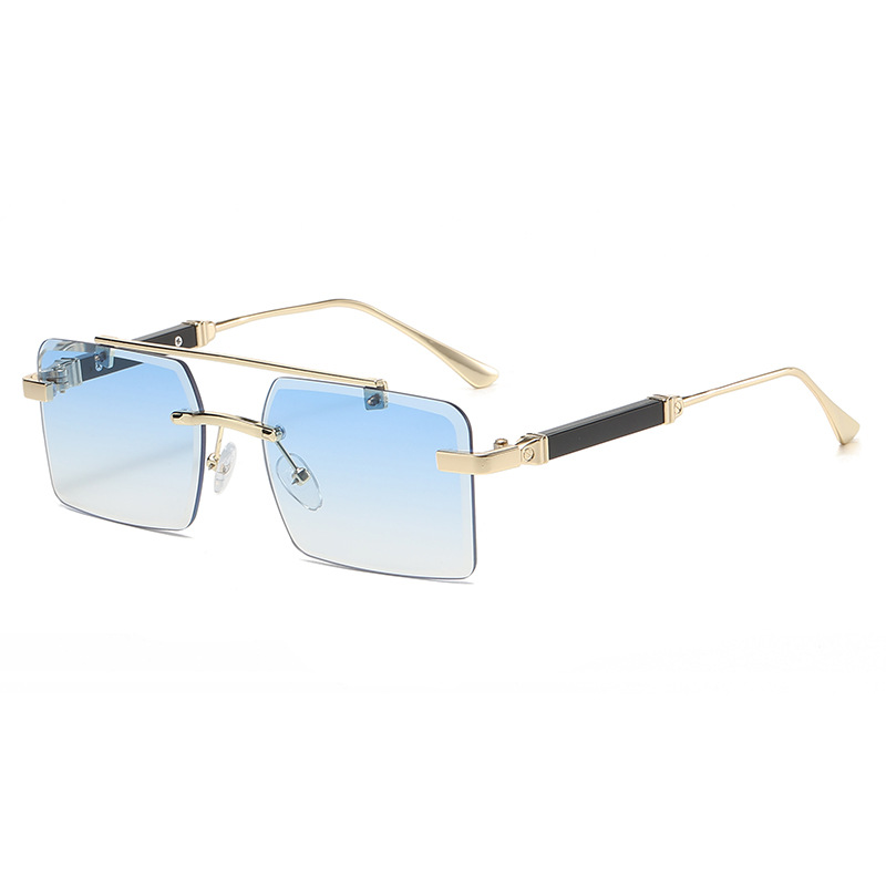 Gold Frame Gradient Blue